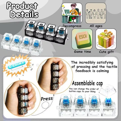 ClickyKey™ Fidget Switch